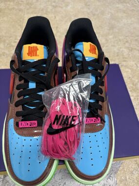 Nike Air Force 1 Low Undefeated Fauna Brown Pink Prime Multicolor Size 10 NEW
